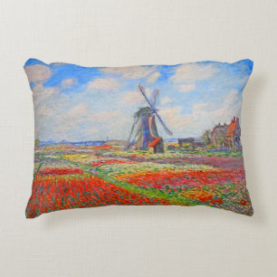 Monet Tulips Windmill Dekokissen