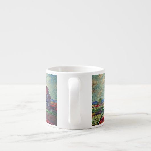 Monet Tulips Windmill Espressotasse (Rückseite)