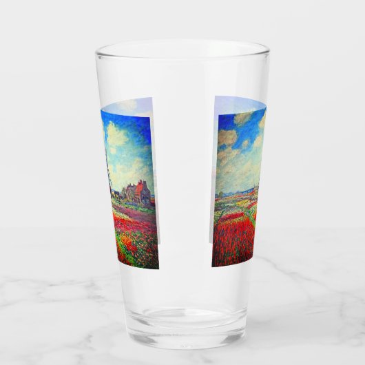 Monet Tulips Windmill Glas (Links)