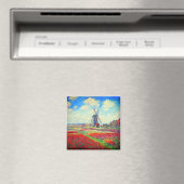 Monet Tulips Windmill Magnet (In Situ (Geschirrspüler))