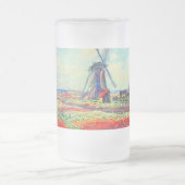 Monet Tulips Windmill Mattglas Bierglas (Mittel)