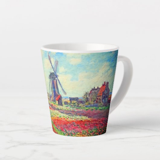 Monet Tulips Windmill Milchtasse (Rechte Ecke)