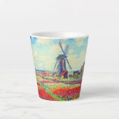 Monet Tulips Windmill Milchtasse (Vorderseite)