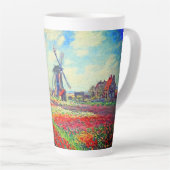 Monet Tulips Windmill Milchtasse (Rechte Ecke)