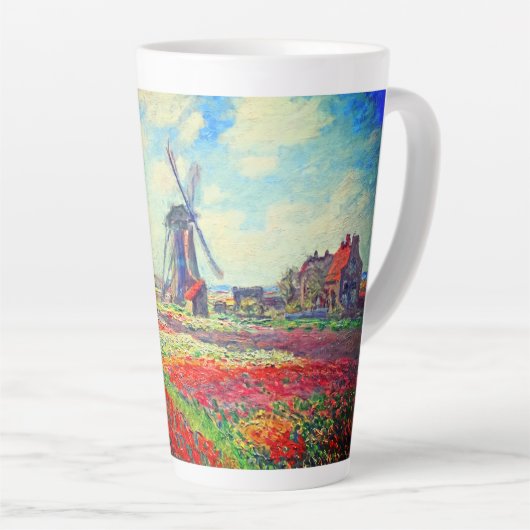 Monet Tulips Windmill Milchtasse (Rechte Ecke)