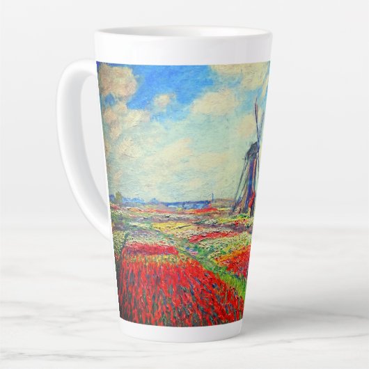 Monet Tulips Windmill Milchtasse (Linke Ecke)
