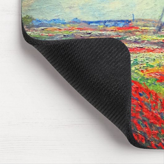 Monet Tulips Windmill Mousepad (Ecke)