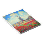 Monet Tulips Windmill Notizblock (angewinkelt)