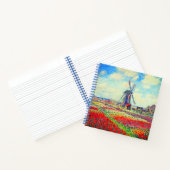 Monet Tulips Windmill Notizblock (Innenseite)