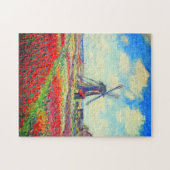 Monet Tulips Windmill Puzzle (Horizontal)