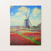 Monet Tulips Windmill Puzzle (Vertikal)