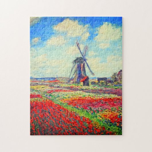 Monet Tulips Windmill Puzzle (Vertikal)