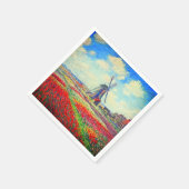 Monet Tulips Windmill Serviette (Ecke)