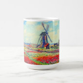 Monet Tulips Windmill Verwandlungstasse (Zentrum)