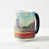 Monet Tulips Windmill Verwandlungstasse (VorderseiteRechts)