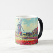 Monet Tulips Windmill Verwandlungstasse (VorderseiteRechts)