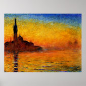 Monet - Twilight Venedig Poster (Vorne)