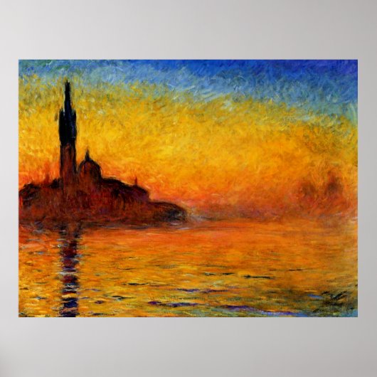 Monet - Twilight Venedig Poster (Vorne)