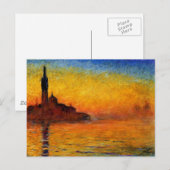 Monet - Twilight Venedig Postkarte (Vorne/Hinten)