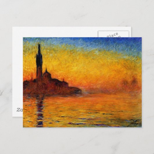 Monet - Twilight Venedig Postkarte (Vorne/Hinten)