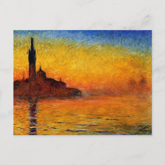 Monet - Twilight Venedig Postkarte (Vorderseite)