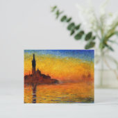 Monet - Twilight Venedig Postkarte (Stehend Vorderseite)
