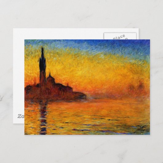 Monet - Twilight Venedig Postkarte (Vorne/Hinten)