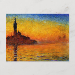 Monet - Twilight Venedig Postkarte