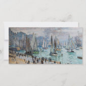 Monet - Verlassend Fischereifahrzeuge des Hafens L Dankeskarte (Vorderseite)