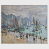 Monet - Verlassend Fischereifahrzeuge des Hafens L Geschenkpapier (Flach)