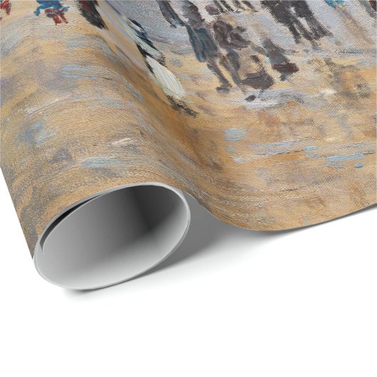 Monet - Verlassend Fischereifahrzeuge des Hafens L Geschenkpapier (Rolleneckpunkt)