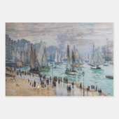 Monet - Verlassend Fischereifahrzeuge des Hafens L Geschenkpapier Set (Vorderseite 3)