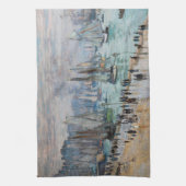 Monet - Verlassend Fischereifahrzeuge des Hafens L Geschirrtuch (Vertikal)