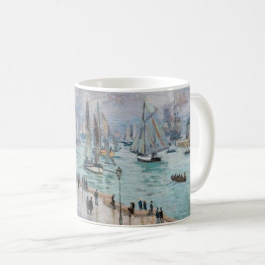 Monet - Verlassend Fischereifahrzeuge des Hafens L Kaffeetasse (VorderseiteRechts)
