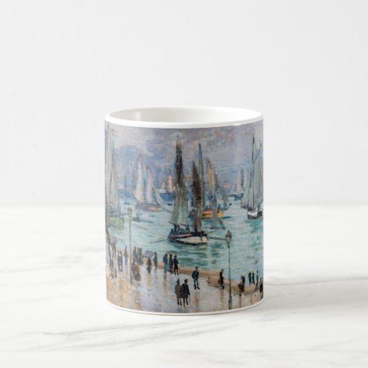 Monet - Verlassend Fischereifahrzeuge des Hafens L Kaffeetasse (Mittel)