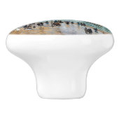 Monet - Verlassend Fischereifahrzeuge des Hafens L Keramikknauf (Seitenansicht)