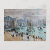 Monet - Verlassend Fischereifahrzeuge des Hafens L Postkarte (Vorderseite)