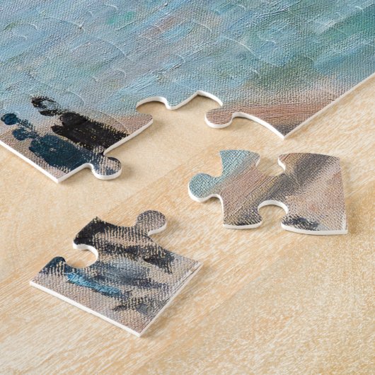 Monet - Verlassend Fischereifahrzeuge des Hafens L Puzzle (Seite)