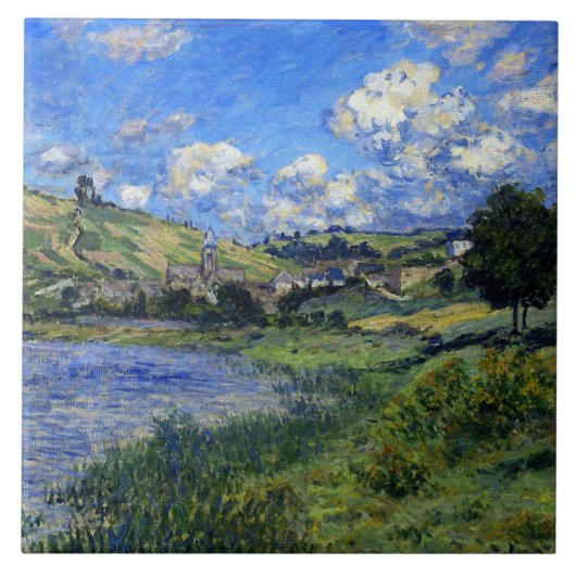 Monet - Vetheuil, Landschaft Fliese (Vorderseite)