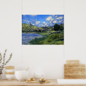 Monet - Vetheuil, Landschaft Poster (Küche)