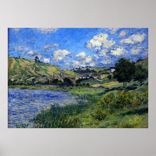 Monet - Vetheuil, Landschaft Poster (Vorne)