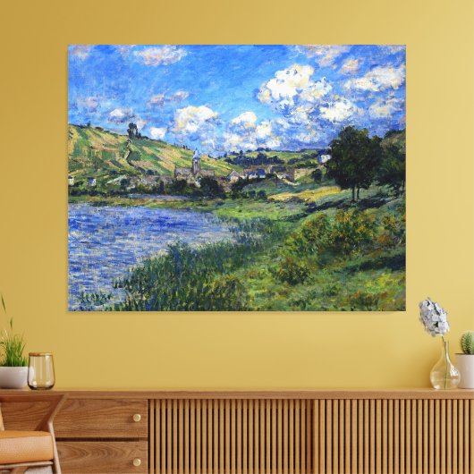 Monet - Vetheuil, Paysage Leinwanddruck (Insitu (Wohnzimmer))