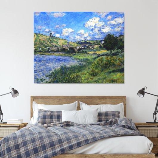 Monet - Vetheuil, Paysage Leinwanddruck (Insitu (Schlafzimmer))