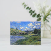 Monet - Vetheuil, Paysage Postkarte (Stehend Vorderseite)