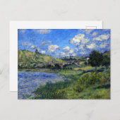 Monet - Vetheuil, Paysage Postkarte (Vorne/Hinten)