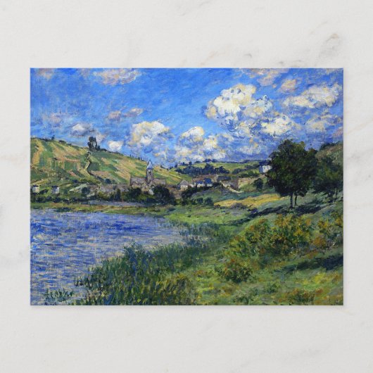 Monet - Vetheuil, Paysage Postkarte (Vorderseite)