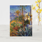 Monet - Villas in Bordighera Karte (Gelbe Blume)