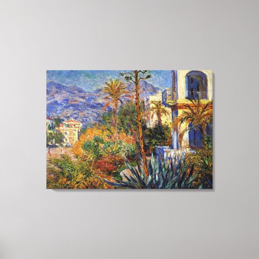 Monet - Villas in Bordighera Leinwanddruck (Vorderseite)