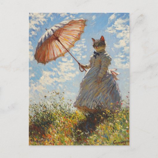 Monet Vintag Art Postkarte (Vorderseite)