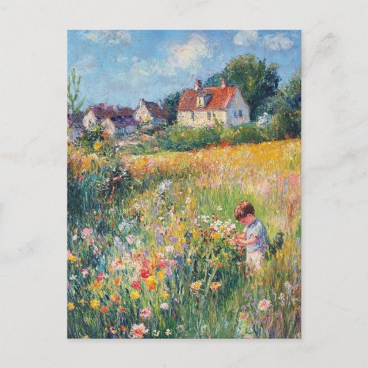 Monet Vintag Art Postkarte (Vorderseite)